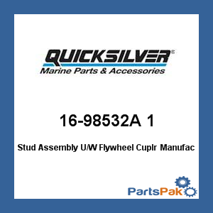 Quicksilver 16-98532A 1; Stud Assembly U/W Flywheel Cuplr- Replaces Mercury / Mercruiser