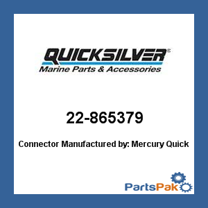 Quicksilver 22-865379; Connector- Replaces Mercury / Mercruiser