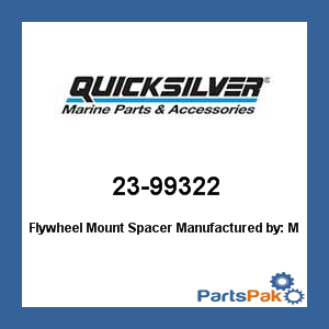 Quicksilver 23-99322; Flywheel Mount Spacer- Replaces Mercury / Mercruiser