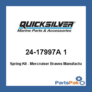 Quicksilver 24-17997A 1; Spring Kit - Merc Bravos Replaces Mercury / Mercruiser
