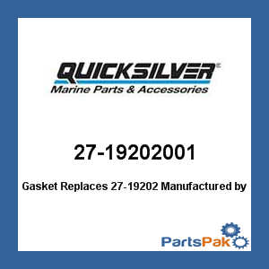 Quicksilver 27-19202001; Gasket Replaces 27-19202- Replaces Mercury / Mercruiser