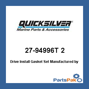 New Mercury Mercruiser Quicksilver Oem Part # 27-94996T 2 Gasket Set