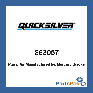 Quicksilver 863057; Pump-Air- Replaces Mercury / Mercruiser