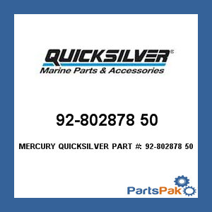 Quicksilver 92-802878 50; PAINT EDPBLK@6 MMPP PKG, Boat Marine Parts Replaces Mercury / Mercruiser
