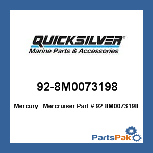 Quicksilver 92-8M0073198; Qs Antifreeze -100 Gallons Replaces Mercury / Mercruiser