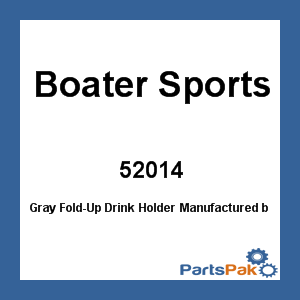 Boater Sports 52014; Gray Fold-Up Drink Holder