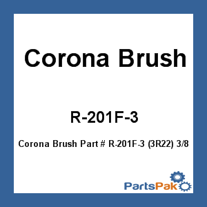Corona Brushes R-201F-3; (3R22) 3/8 Glsktr Roller