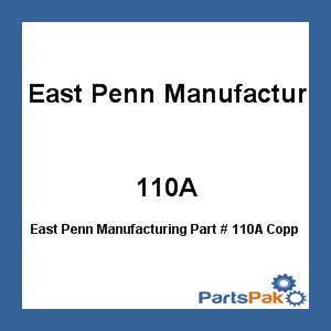 East Penn Manufacturing 110A; Copper Lug LB2 X 3/8Pair