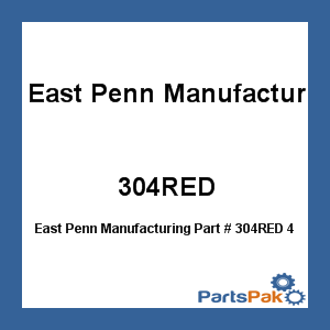 East Penn Manufacturing 304RED; 4 Awg Wire - Red (500)