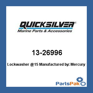 Quicksilver 13-26996; LockWasher Replaces Mercury / Mercruiser