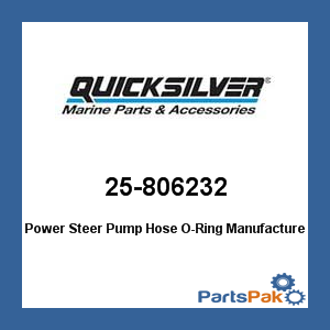 Quicksilver 25-806232; Power Steer Pump Hose O-Ring- Replaces Mercury / Mercruiser