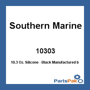 Donovan Marine 10303; 10.3 Oz. Silicone - Black