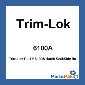 Trim-Lok 6100A; Hatch Seal/Side Bulb (250)