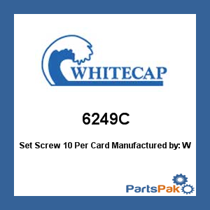 Whitecap 6249C; Set Screw 10 Per Card