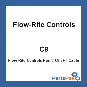 Flow-Rite Controls C8; 8FT Cable