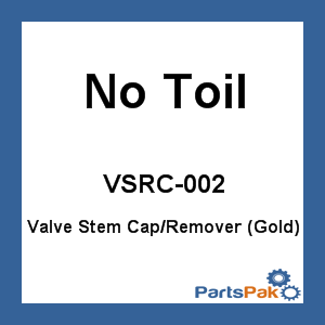 No Toil VSRC-002; Valve Stem Cap / Remover (Gold)