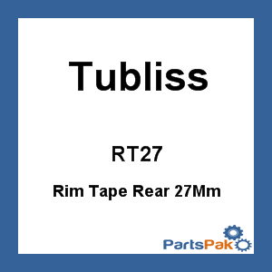 Tubliss RT27; Rim Tape Rear 27-mm (Red)