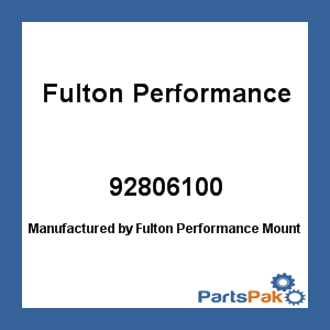 Fulton Performance 92806100; Mounting Kit Hardware