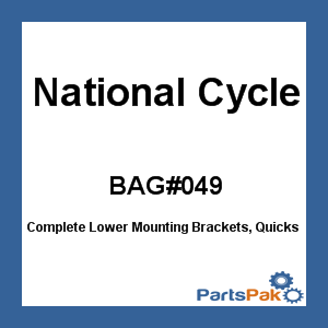 National Cycle BAG 049; Complete Lower Mounting Brackets, Quickset