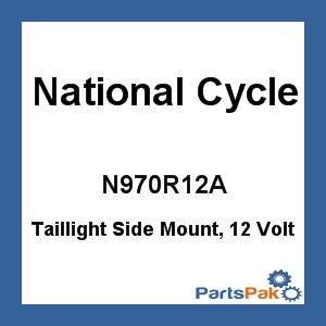National Cycle N970R12A; Taillight Side Mount, 12 Volt