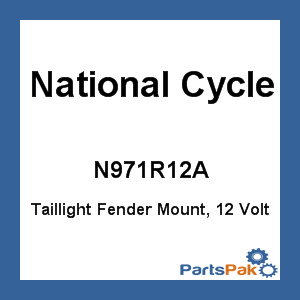 National Cycle N971R12A; Taillight Fender Mount, 12 Volt