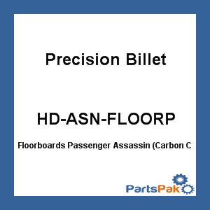 Precision Billet HD-ASN-FLOORP; Floorboards Passenger Assassin (Carbon Chrome)