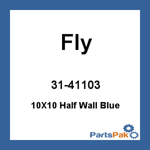 Fly Racing 31-41103; 10X10 Half Wall Blue