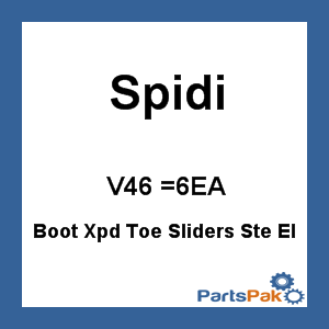 Spidi V46 =6EA; Boot Xpd Toe Sliders Ste El