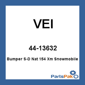 VEI 44-13632; Bumper Fits Ski-Doo Fits SkiDoo Nat 154 Xm Snowmobile