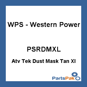 WPS - Western Power Sports PSRDMXL; Atv Tek Dust Mask Tan Xl