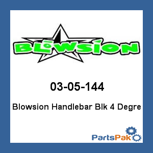 Blowsion 03-05-144; Ski Kommand 4 Degree Handlebar Black