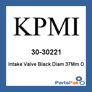KPMI 30-30221; Intake Valve Black Diamond 37-mm Oversize