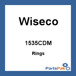 Wiseco 1535CDM; Piston Rings For Wiseco Pistons Only; 39.00 mm Ring Set - Nod Iron Phos Coated