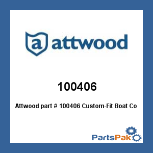 Attwood 100406; Custom-Fit Boat Cover, Crestli