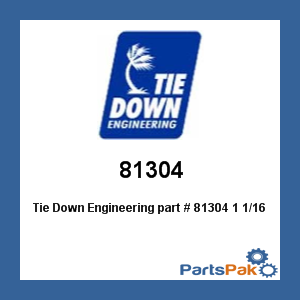 Tie Down Engineering 81304; 1 1/16 In Bearings Pk/2