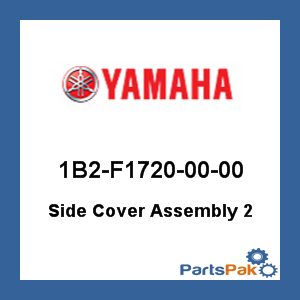 Yamaha 1B2-F1720-00-00 Side Cover Assembly 2; 1B2F17200000