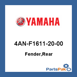 Yamaha 4AN-F1611-20-00 Fender, Rear; 4ANF16112000
