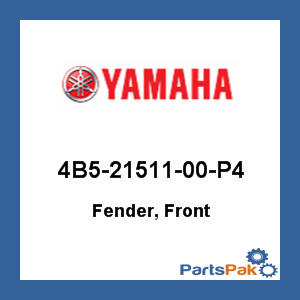 Yamaha 4B5-21511-00-P4 Fender, Front; New # 4B5-21511-01-P4