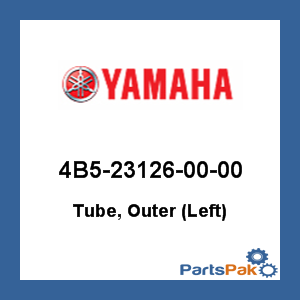 Yamaha 4B5-23126-00-00 Tube, Outer (Left); 4B5231260000