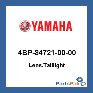 Yamaha 4BP-84721-00-00 Lens, Taillight; 4BP847210000