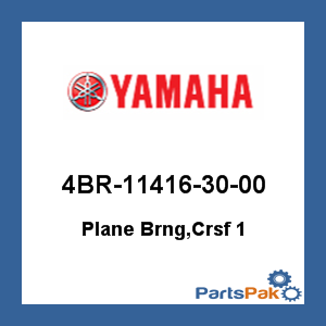 Yamaha 4BR-11416-30-00 Plane Bearing, Crankshaft 1; 4BR114163000