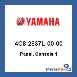 Yamaha 4C8-2837L-00-00 Panel, Console 1; 4C82837L0000