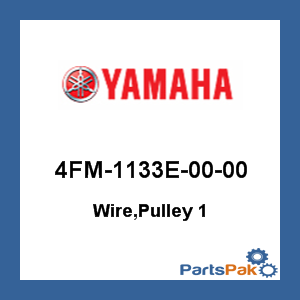 Yamaha 4FM-1133E-00-00 Wire, Pulley 1; 4FM1133E0000