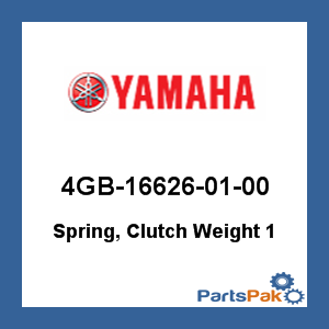 Yamaha 4GB-16626-01-00 Spring, Clutch Weight 1; 4GB166260100