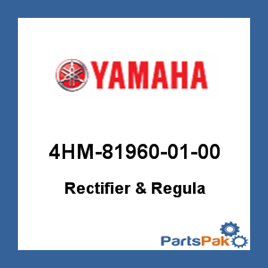 Yamaha 4HM-81960-01-00 Rectifier & Regulator; 4HM819600100