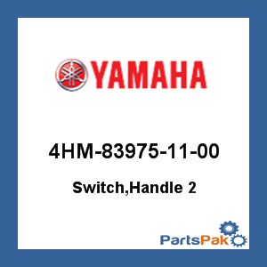 Yamaha 4HM-83975-11-00 Switch, Handle 2; 4HM839751100