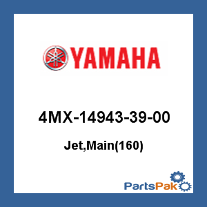 Yamaha 4MX-14943-39-00 Jet, Main(160); 4MX149433900