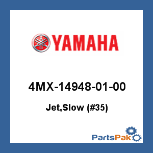 Yamaha 4MX-14948-01-00 Jet, Slow (#35); 4MX149480100