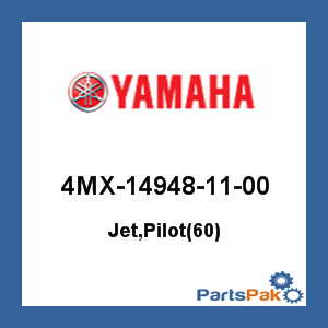 Yamaha 4MX-14948-11-00 Jet, Pilot(60); 4MX149481100