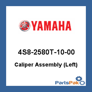 Yamaha 4S8-2580T-10-00 Caliper Assembly (Left); 4S82580T1000